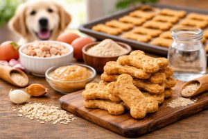 Croquants au poulet pour chien : une recette maison simple et gourmande