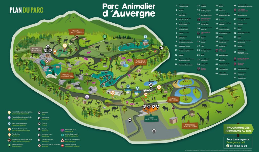 plan parc animalier