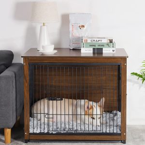 BingoPaw Cage Chien Intérieur Bois