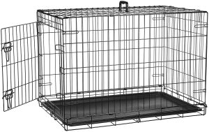 Cage pliante en métal avec 1 porte