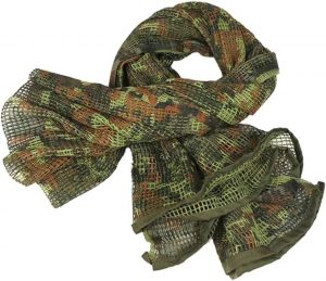 Écharpe tactique en maille camouflage pour