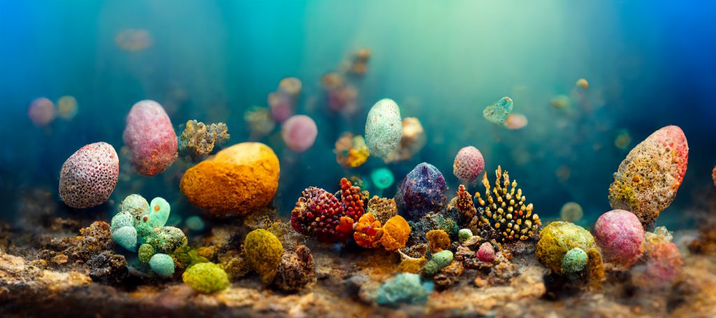 Décors de fond de l'aquarium