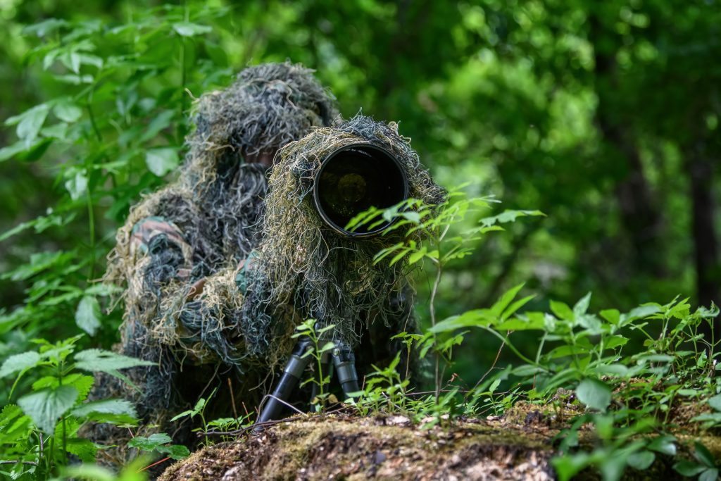 Ghillie photographie animalière