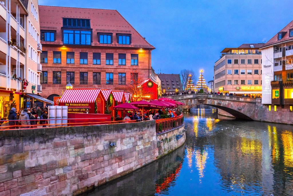 Marché de noël à Nuremberg, Allemagne.