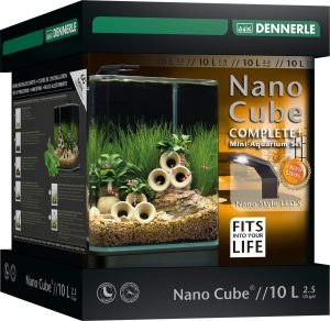Dennerle NANOCube Complete+ 10L - Kit complet thermomètre + filtre + éclairage